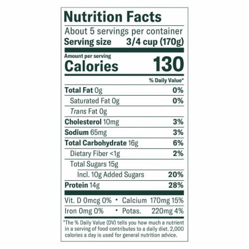 Chobani® Non-Fat Vanilla Greek Yogurt Perspective: right