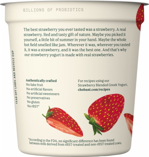 Chobani® Strawberry Nonfat Greek Yogurt Tub