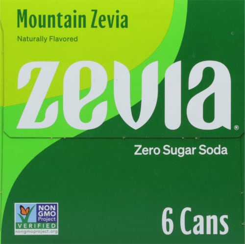 Zevia® Mountain Zero Calorie Soda Cans Perspective: right