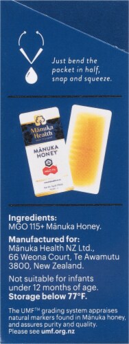 Manuka Health Manuka Honey On-The-Go Packets Perspective: right