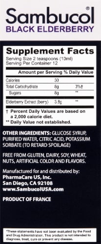 Sambucol® Original Black Elderberry Syrup Perspective: right
