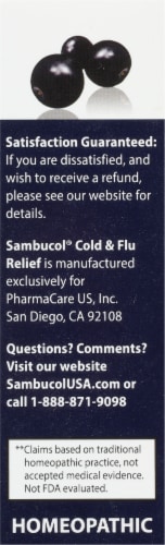 Sambucol® Homeopathic Cold & Flu Relief Tablets Perspective: right