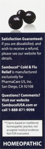 Sambucol® Homeopathic Cold & Flu Relief Tablets Perspective: right