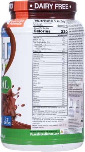 Genceutic Naturals Plant Head™ Real Meal Chocolate Perspective: right