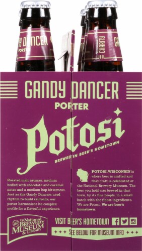 Potosi Brewing Company Gandy Dancer Porter Beer Perspective: right