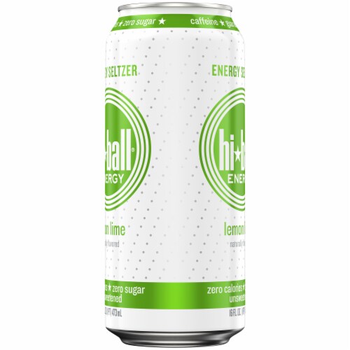 HiBall Lemon Lime Energy Drink Can Perspective: right
