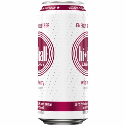 HiBall Wild Berry Sparkling Energy Water Drink Perspective: right