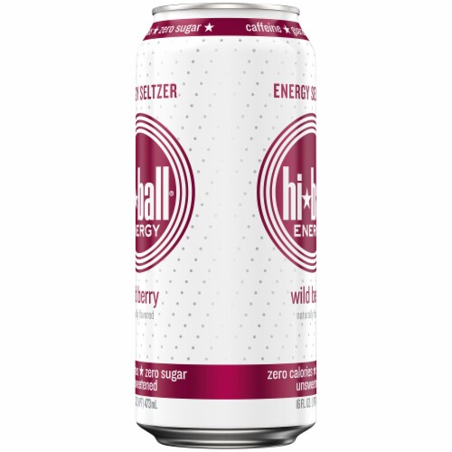 HiBall Wild Berry Energy Drink Can Perspective: right