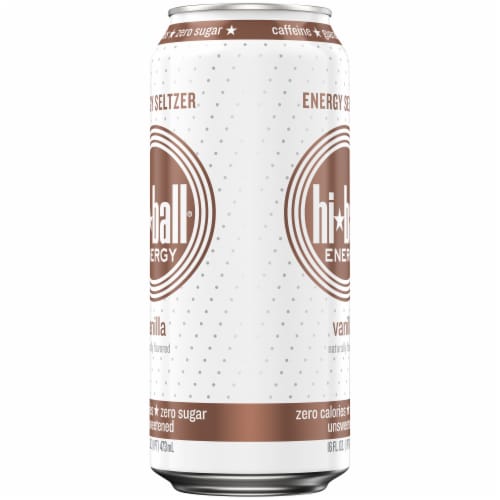 HiBall Vanilla Sparkling Energy Water Perspective: right
