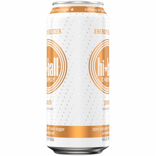 HiBall Peach Sparkling Energy Water Perspective: right