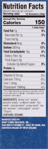 Mary's Gone Crackers™ Super Seed Gluten Free Crackers Perspective: right