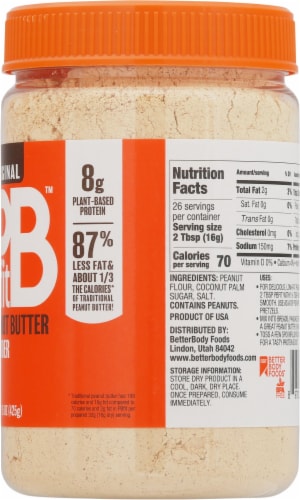 BetterBody Foods PBfit™ Peanut Butter Powder Perspective: right