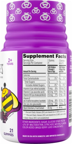 Zarbee's® Natural's Children's Elderberry Flavored Immune Support Dietary Gummies Perspective: right