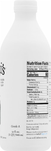Siggi's Plain Skyr Probiotic Yogurt Drink Perspective: right