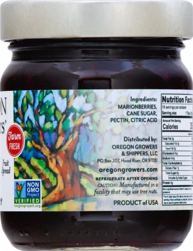 Oregon Growers & Shippers Marionberry Fruit Spread Perspective: right