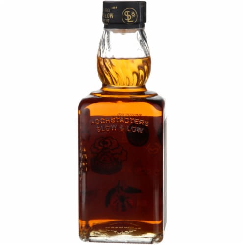 Hochstadter's Slow and Low Rock Rye Citrus Pennsylvania Whiskey Perspective: right