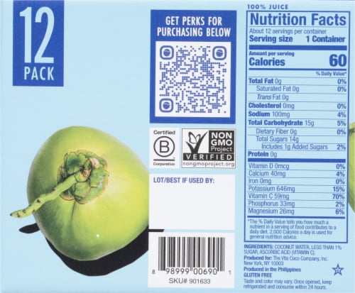 Vita Coco® Original Coconut Bottled Water Perspective: right
