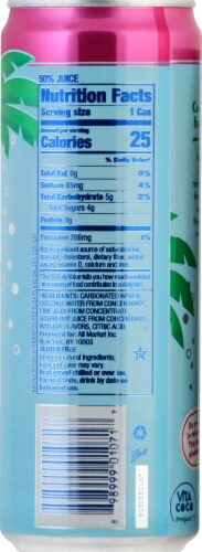Vita Coco® Raspberry Lime Flavored Sparkling Coconut Bottled Water Perspective: right