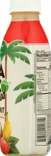 Vita Coco Pressed Strawberry Banana Flavored Bottled Water Perspective: right