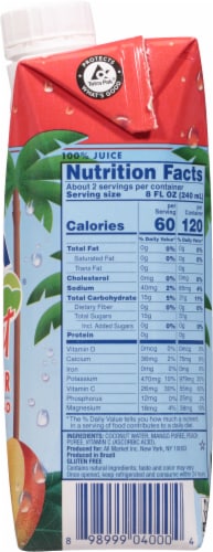Vita Coco® Coconut Peach & Mango Flavored Bottled Water Perspective: right