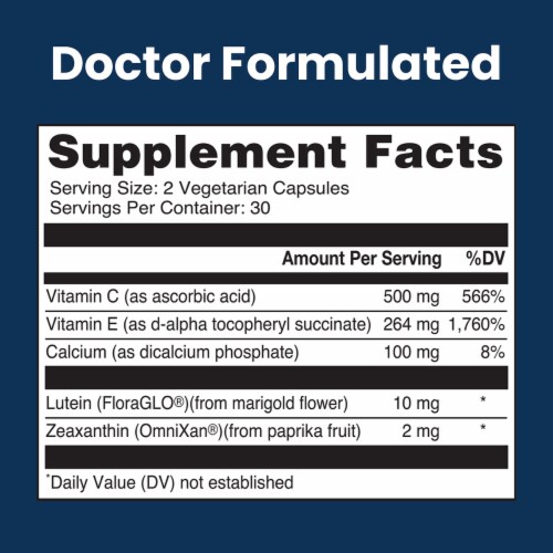 VisiVite, AREDS 2 Zinc-Free White Eye Vitamin Formula Perspective: right