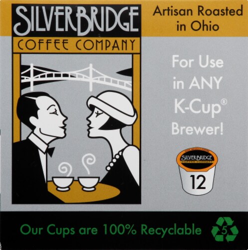 Silver Bridge Jamaican Me Crazy Medium Roast Coffee Pods Perspective: right