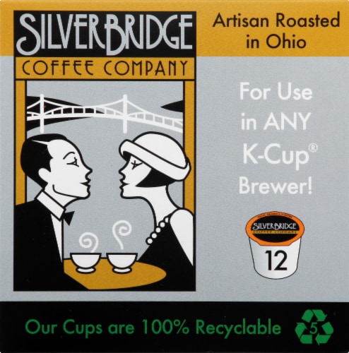 Silver Bridge Highlander Grogg Medium Roast Coffee Pods Perspective: right