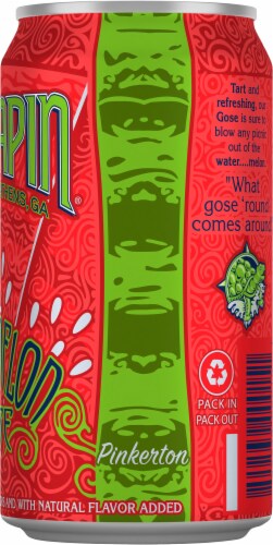 Terrapin Beer Co. Watermelon Gose Malt Beverage Perspective: right