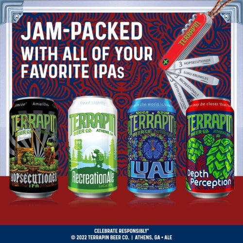 Terrapin Survival Kit IPA Craft Beer Perspective: right