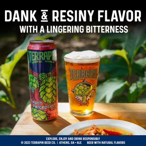 Terrapin Beer Co. Imperial IPA Depth Perception Beer Perspective: right