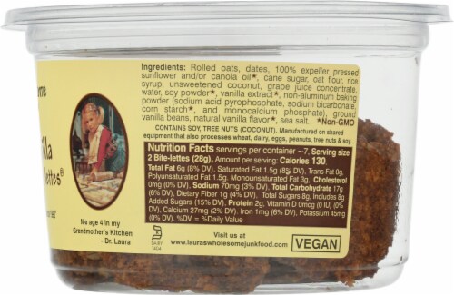 Laura's Wholesome Junk Food® Vanilla Vanilla Breakfast Bite-lettes® Perspective: right
