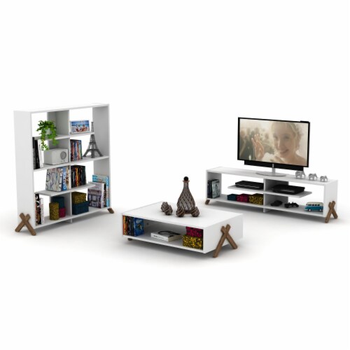Display/Shelving/Etageres in Solid Wood for Home or Office Use Perspective: right