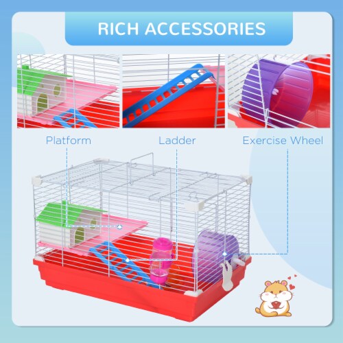 Two level hamster cage hotsell