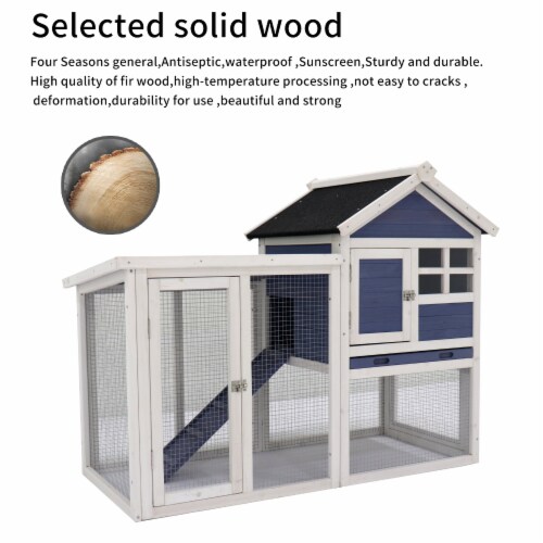 Simplie Fun Deluxe Wooden Chicken Coop Hen House Rabbit Wood Hutch Poultry Cage Habitat 1 count Harris Teeter