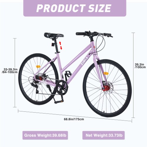 Simplie Fun 7 Speed Hybrid bike Disc Brake 700C Road Bike For men women s City Bicycle 1 count Mariano s