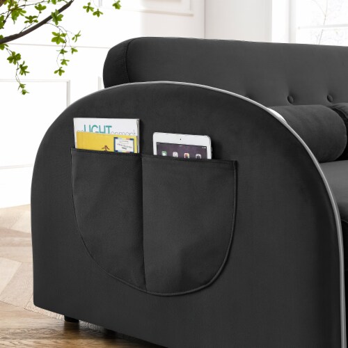 Sofas in Velvet for Home or Office Use Perspective: right