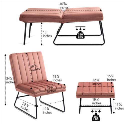 Accent Chairs in Velvet for Home or Office Use Perspective: right