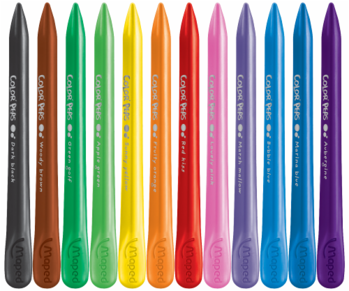 Maped Color'Peps Plasticlean Plastic Crayons, 12 pk - Kroger