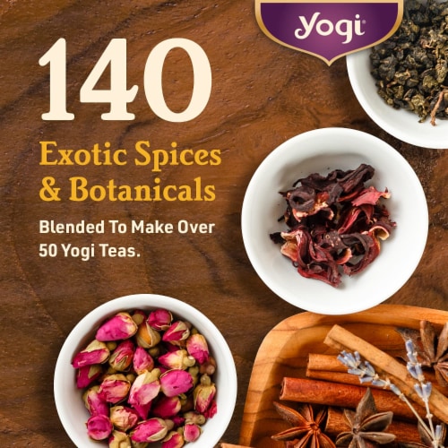 Yogi Tea Organic Green Tea Kombucha (4 Packs, 16 Bags Each) Perspective: right