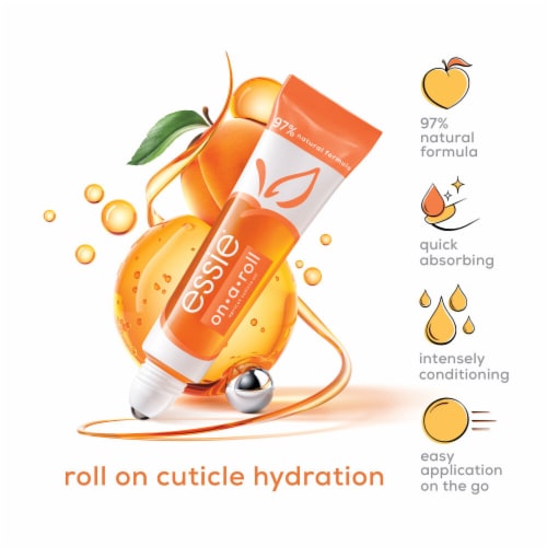 essie On a Roll Apricot Nail and Cuticle Oil Perspective: right