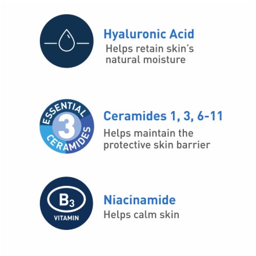 CeraVe Foaming Facial Cleanser, Face Wash for Oily Skin, Fragrance & Paraben Free, Non-comedogenic Perspective: right