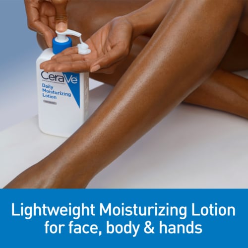 CeraVe Daily Moisturizing Lotion for Dry Skin, Fragrance Free Body Lotion & Facial Moisturizer Perspective: right