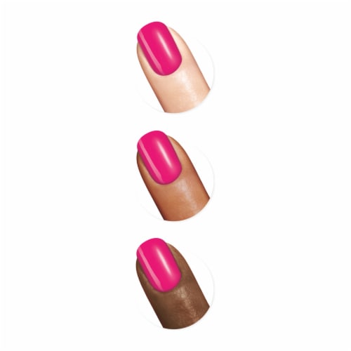 Sally Hansen Miracle Gel Neon 050 Fuchsia Fever Nail Color Perspective: right