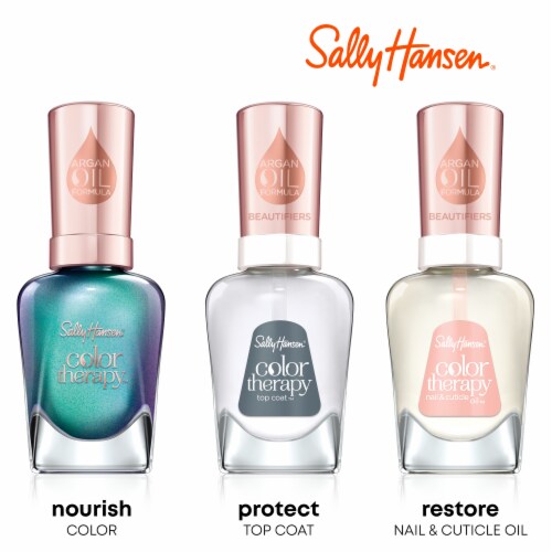 Sally Hansen® Color Therapy™ Time for Blue Nail Polish Perspective: right