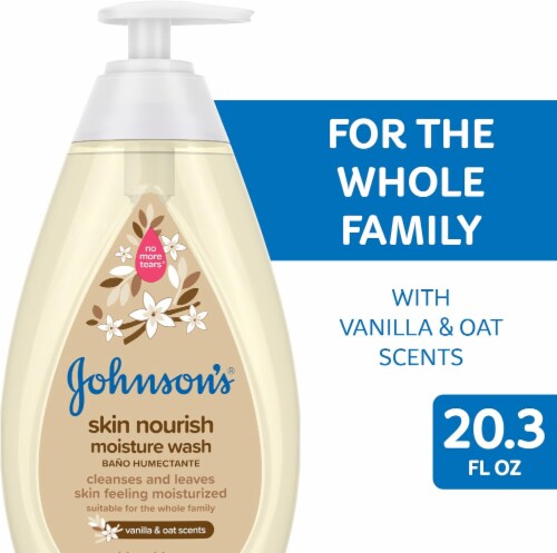 20.3 Oz Johnson's Baby Skin Nourishing Moisture Baby Body Wash With Vanilla & Oat Perspective: right