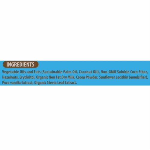 Nutilight 11 Oz No Sugar Added Hazelnut Spread with Cocoa and Milk Perspective: right