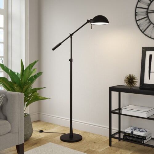 Black adjustable floor lamp hotsell