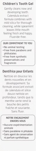 Weleda Spearmint Flavor Children's Tooth Gel Perspective: right
