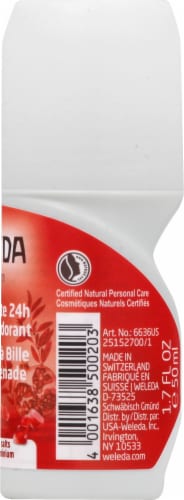 Weleda Pomegranate 24h Roll-On Deodorant Perspective: right
