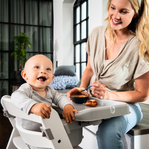 hauck Alpha High Chair Tray Table Compatible with Wooden Alpha+ and Beta+,  Grey, 1 Piece - Harris Teeter